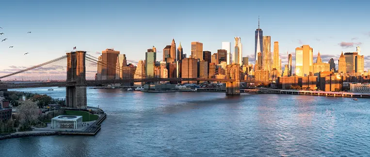 New York City skyline from Brooklyn