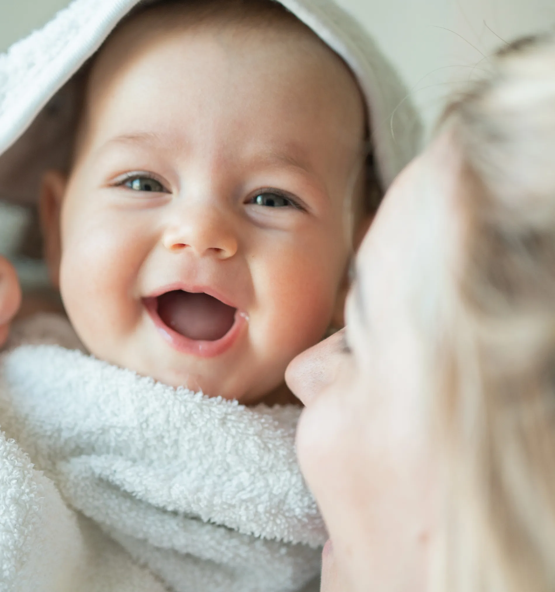 photo of baby smiling
